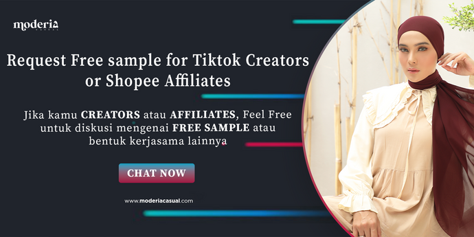 Request Free sample for TikTok Creators or Shoppe Affiliates